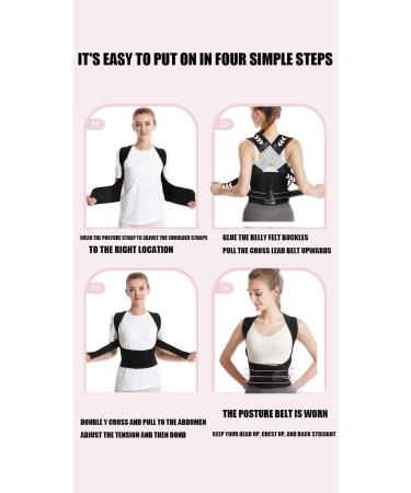 Akayoo Ergostrap Back & Spine Pro - Adjustable Posture Corrector for Back Straightening | My Hanna Back | Noir M - Buy Online on GoSupps.com