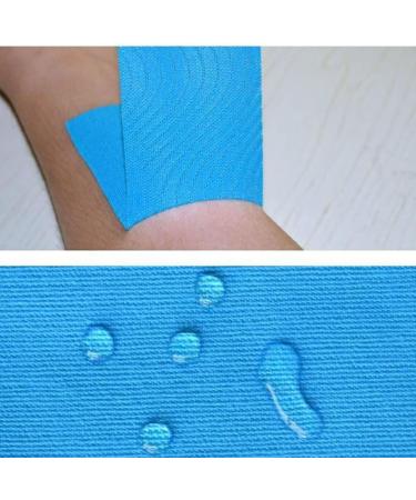 Kinesiology Elastic Tape 5m x 5cm - Sky Blue Sports Physio Muscle Strain Injury Support Roll for Exercise - Buy Online on GoSupps.com