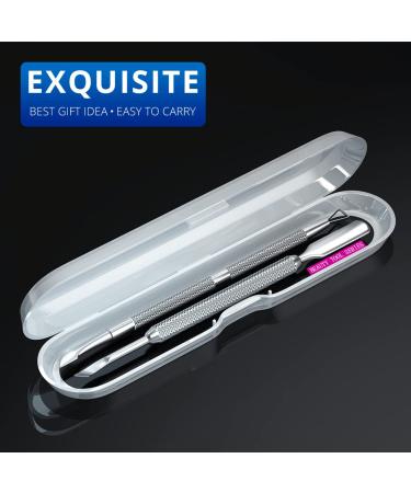 2PCS Metal Silver Cuticle Pusher and Cutter - Professional Stainless Steel Manicure Pedicure Tool for Fingernail and Toenail - Buy Online on GoSupps.com