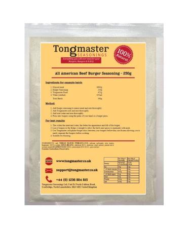 Tongmaster American Burger Seasoning - 250 g Lot of 2