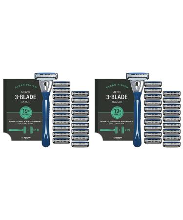 by Amazon Male Razor with 3 Blades 20 Pieces (2 Pack). 20 Pieces (2 Pack) Razor with 20 Replacement Blades