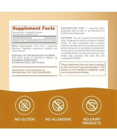 Geetop Selenium 200mcg Thyroid Support Supplement for Women and Men Vegan Capsules HealthcareSupplement Tiroides Suplementos - Buy Online on GoSupps.com