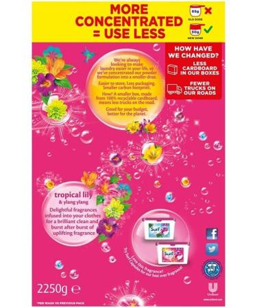 Tropical Lily & Ylang-Ylang Laundry Powder - 2.25kg | 45 Washes - Buy Online on GoSupps.com