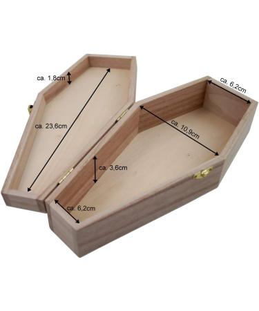 PrimoLiving petbye Wooden Small Animal Coffin Natural - Size S for Small Pets - Animal Coffin with Fixed Metal Clasp - Coffin Made Wood Gr. S - Buy Online on GoSupps.com
