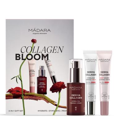 M DARA Organic Skincare | Firming Collagen Trio 60 ml Serum Day & Night Cream to Boost Skin Firmness Radiance and Youthfulness