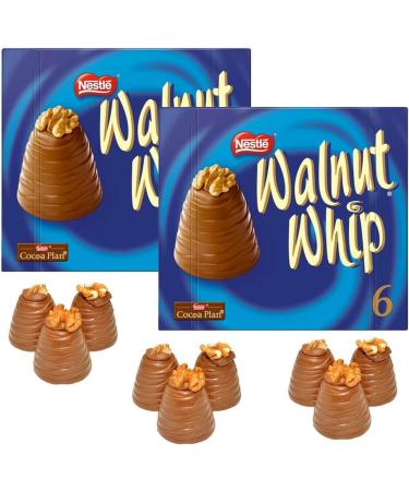Walnut Whip Chocolate Gift Box 180g (6 x 30g) - Pack of 2 - Buy Online on GoSupps.com