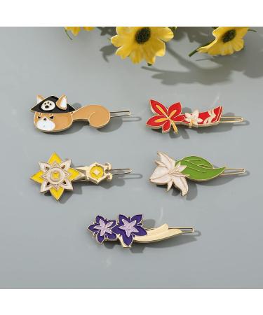 12PCS Genshin Hair Clips Metal Hair Pins Set- Diluc Xiao Mona Keqing Hutao Raiden Shogun Venti Zhongli Hair Barrettes Gift for Women - Buy Online on GoSupps.com