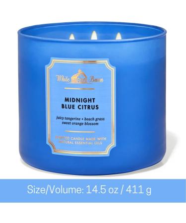 Buy Bath & Body Works 3-Wick Candle - Midnight Blue Citrus - 14.5 oz | Essential Oils | International Shipping Available - Buy Online on GoSupps.com