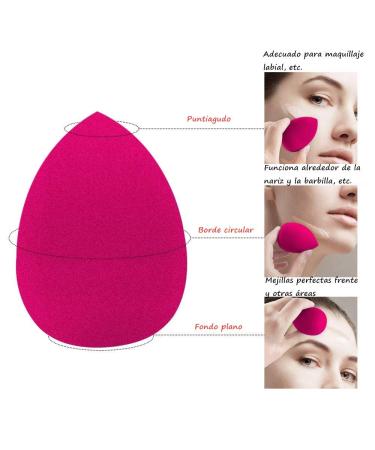 Voarge Makeup Sponge Set - 5 Beauty Blenders & 2 Holders for Liquid Cream & Powder Cosmetics - Perfect for Flawless Application - Buy Online on GoSupps.com