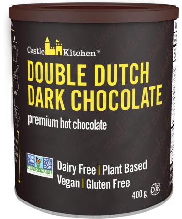 Castle Kitchen Double Dutch Premium Dark Hot Chocolate Mix - 400g & Classic Caramel Premium Dark Hot Chocolate Mix - Vegan Plant Based Gluten Free Dairy Free Non-GMO Project Verified - 400g Hot Chocolate + Caramel Hot Chocolate Mix Double Dutch 400 g (Pac - Buy Online on GoSupps.com