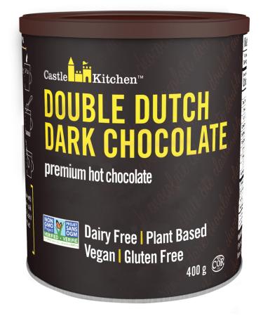 Castle Kitchen Double Dutch Dark Chocolate Premium Hot Cocoa Mix - Dairy-Free, Vegan, Plant Based, Gluten-Free, Non-GMO Project Verified, Kosher - Just Add Water - 14 oz Double Dutch Dark Chocolate 14.10 Ounce (Pack of 1) - Buy Online on GoSupps.com