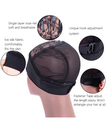 Wig Cap for Headband Wig - 2 PCS Lace Wig Grip Cap Set M(22-23in) - Wig Making Accessories - Buy Online on GoSupps.com