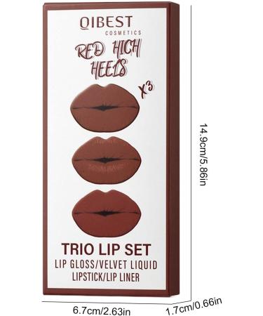  Eastuy Lip Pencil and Lipstick Makeup Kits Lip Makeup Gift Set Long-Lasting Waterproof Matte Lipstick Lip Pencil - Buy Online on GoSupps.com