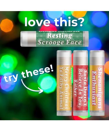 Delight Naturals Delightfully Rude Resting Scrooge Face Christmas Lip Balm - Set of Three - Buy Online on GoSupps.com