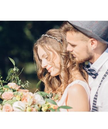 Silver Bridal Headpiece for Brides - AOPRIE Fairy Crown Hair Band for Wedding - Buy Online on GoSupps.com