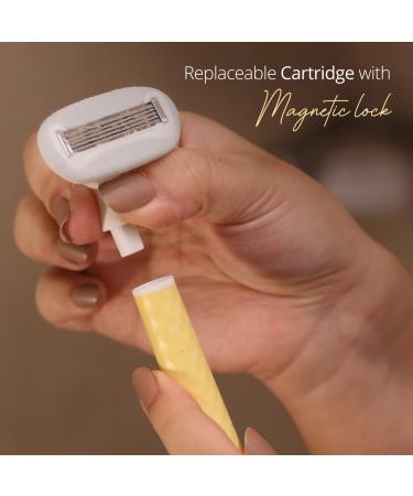Body Razor for Women - Yellow Daze | 5-Blade Precision & 2-Way Pivot | Slip-Proof Grip | International Shipping Available - Buy Online on GoSupps.com