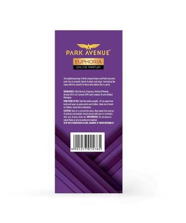 Park-Avenue Euphoria Eau De Parfum Men 100ml | Long Lasting Perfume for Men | Diwali Gift | Premium Luxury Fragrance Scent | Aromatic Blend of Amber & Musk | Suitable for Every Occasion - Buy Online on GoSupps.com