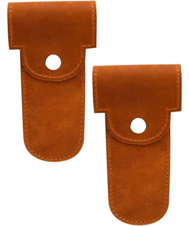 Minkissy 10 Pcs Razor Case Storage Bag - PU Soft Man Leather Organizer for Travel | International Shipping Available - Buy Online on GoSupps.com