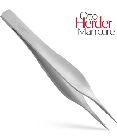 Otto Herder Manicure Splinter Tweezers 9.3 cm - Stainless Steel Pointed Tip Precision Tweezers for Flawless Grooming - Buy Online on GoSupps.com