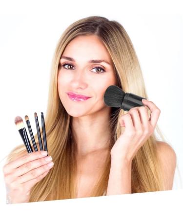 Housoutil Cosmetics Blush Brush Highlighter Liquid Foundation Brush Face Powder Puff Face Makeup Foundation Bronzer Makeup Powder Puff Travel Single Head Shower Stool - Buy Online on GoSupps.com