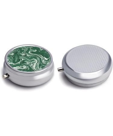 Travel Pill Box with Marble Pattern | 3 Compartment Portable Pill Organizer for Purse & Pocket - Buy Online on GoSupps.com