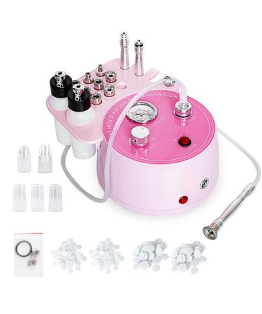 Diamond Microdermabrasion Machine Professional Plus  AIMENGXI 3 in 1 Pink Diamond Dermabrasion Facial Beauty Equipment Skin Care for Vacuum Blackhead Removal & Spray Suction Power: 0-70 cmHg
