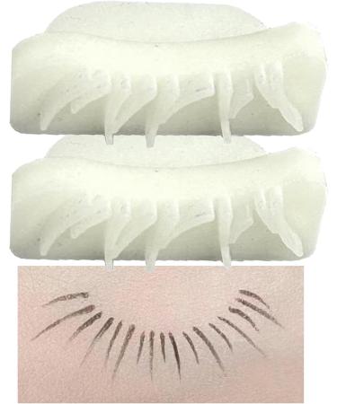 False Eyelash Stamp - Portable Eyelash Makeup Device Lashes Extension Stamp Silicone Tool Eye Makeup For Natural Look Beginners Pure Desire and Innocence - Buy Online on GoSupps.com