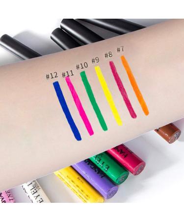 6 Matte Colorful Liquid Eyeliner Set - Long Lasting, Waterproof & Smudgeproof - Buy Online on GoSupps.com