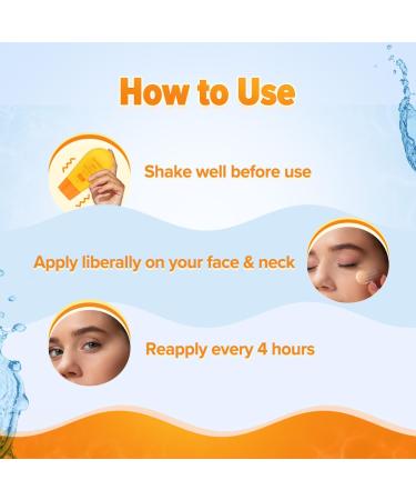 Aqualogica Glow+ Infused Water Sunscreen with SPF 50 & Pa++++ | with Papaya & Vitamin C | Ultralight Water-Infused Formula | Gives Glowing Hydrated Skin | 1.69 Fl Oz/ 50 ml - Buy Online on GoSupps.com