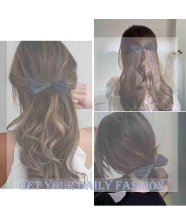 Yheakne Vintage Tulle Bow Hair Tail Clip Black Tulle Tail Hair Bow Headpieces French Hair Tie Bow Hair Barrette Headwear Hair Accessories for Women and Girls Gifts (Tulle Black) - Buy Online on GoSupps.com