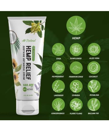 Dr. Hennen's Hemp Relief Cream Extra Strength for Muscles, Joints, and Back - 400,000mcg - Shea Butter, Sunflower, Aloe Vera, Peppermint, Frankincense, Lavender & More Essential Oils - Buy Online on GoSupps.com