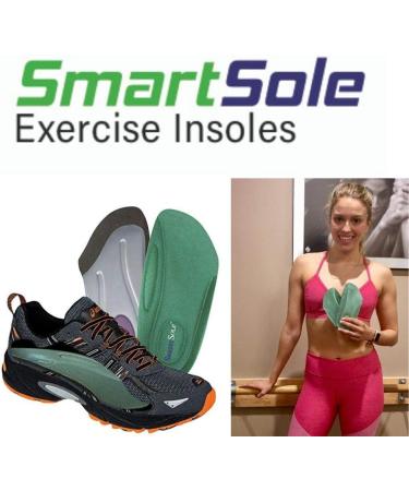 Plantar Fasciitis Insoles for Men & Women | Arch Support & Heel Pain Relief | SmartSole Exercise Insoles - 3/4 Length Medium Size 8.5-11 Women, 7.5-10 Men - Buy Online on GoSupps.com