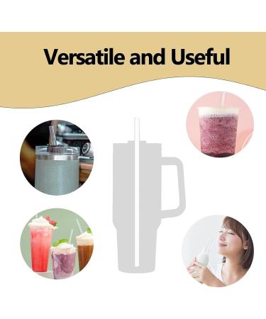 4Pcs Replacement Straws Reusable Straws for Stanley Water Bottles Compatible 30oz 20oz 14oz Tumbler with Cleaning Brush Plastic(Clear) - Buy Online on GoSupps.com