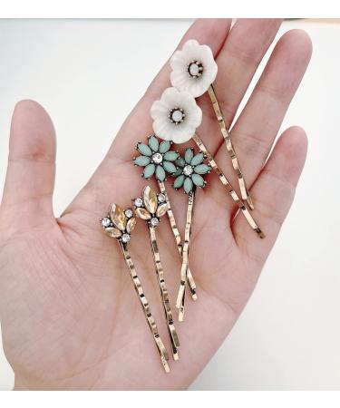 6PCS Vintage Rhinestone Hair Pins for Women - Elegant Bobby Clips for Styling - Retro Hair Accessories - Buy Online on GoSupps.com