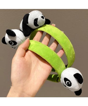 JSGHGDF Adult Kids Cartoon Stuffed Panda Shape Headband Woman SPA Hair Hoop Makeup Taking Photos Christmas Party Headpiece 1 panda - Buy Online on GoSupps.com
