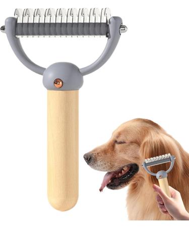 Double Sided Undercoat Rake - Double Sided Undercoat Rake for Dogs Cats Double Sided Dematting for Cat Grooming - Buy Online on GoSupps.com