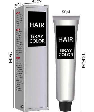 Silver Gray Natural Hair Dye Cream Gray Silver Color Cream Unisex Silver Hair Dye Fashion Permanent Color Cream Grey Permanent Hair Dye Silver Gray Natural Hair Color Cream 2PC - Buy Online on GoSupps.com