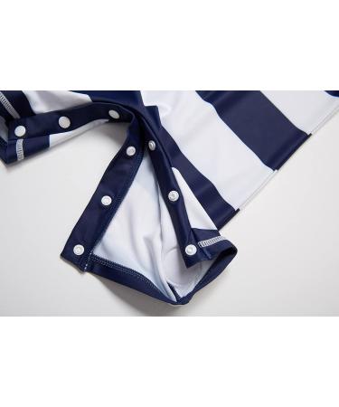 Bonverano Baby Boys Swimsuit | UPF 50+ Sun Protection | Navy Stripe | 18-24 Months - Buy Online on GoSupps.com