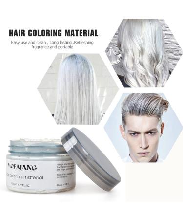 Temporary White Hair Color Wax for Instant Hairstyle Change - Ideal for Parties, Cosplay, and Dates - Men and Women Friendly - Buy Online on GoSupps.com