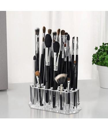 NC Pack of 2 Brush Holders & Lipstick Organizer - Transparent Acrylic Cosmetic Storage for Makeup Brushes & Lipsticks - Ideal for International Shipping - Buy Online on GoSupps.com
