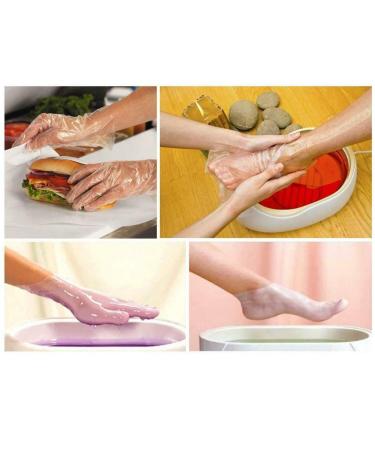 Paraffin Wax Bath Set - 200 Treatments 100 Gloves & Baby Shoe Inlays | Spa & Hair Dye Protection - Buy Online on GoSupps.com