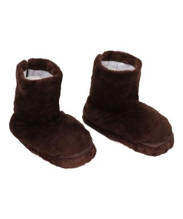 Electric plush heating shoes keep warm and relieve symptoms.Heiz-foot warmth shoes Washable foot warmers for the winter USB interface (#1)