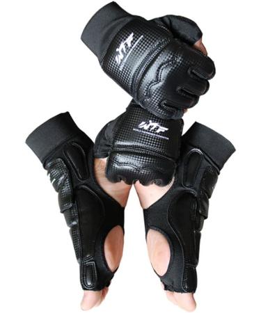 Baselay Taekwondo Foot Protector - WTF Approved Training Gear for Sparring & Martial Arts | Black Large Size for Men, Women, Kids - Buy Online on GoSupps.com