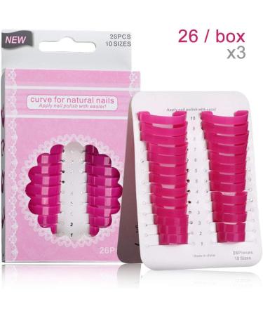 Gresunny 78pcs Nail Polish Stencil Kit - Reusable Plastic Nail Protector Shields for Anti Spill Manicure - Finger Cover Nail Art Clips Cap - Edge & Nails Protection Tools - Buy Online on GoSupps.com
