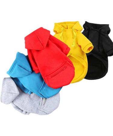 JECIKELON Winter Dog Pullover Sweatshirt - Waterproof Coat for Small Breeds & Chihuahuas - Y02 Black - Large - Buy Online on GoSupps.com