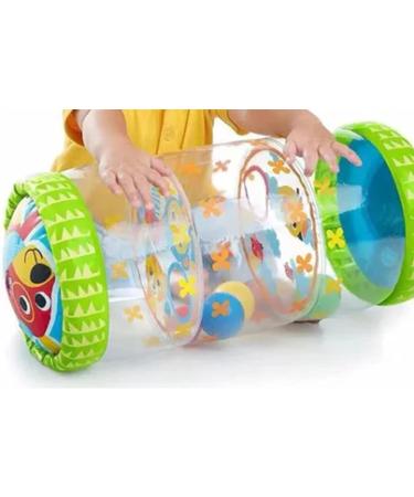 Dilwe Inflatable Rolling Toy for Toddlers - Durable PVC Baby Crawling Toy with Balls & Bells | International Shipping - Buy Online on GoSupps.com