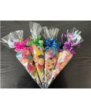 Pre Filled Vegan Themed Sweet Cones Assorted Fizzzy - Non Fizzy Sweet for Kids Birthday Party - Vegan Pick N Mix Sweets (1 Count (pack of 5)) - Buy Online on GoSupps.com