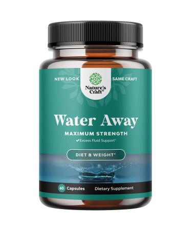 Water Retention Pills for Women and Men - Fast Acting Easy To Take Water Away Pills Maximum Strength Formula - Diuretic Pills for Water Retention Kidney Support and Bloating Relief for Women and Men