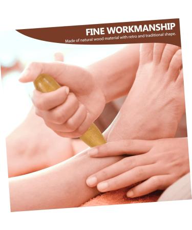 Buy Kombiuda Acupressure Rod Massage Stick - Reflex Zone & Trigger Point Foot Massager 11x2.5cm Light Brown - International Shipping Available - Buy Online on GoSupps.com